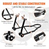 image:imagevevor Motorcycle Stand Lift 850lbs Front Rear Combo Stand Lift Stand Front Wheel Fork Stands Rear UL Fork Swingarm Spool Stands Compatible with Most Yamaha Honda Kawasaki Suzuki Motorcycles BlackBlack