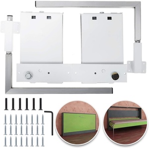 image:imageHappybuy Murphy Mounting Wall Springs Mechanism Heavy Duty Support Hardware DIY Kit for King Queen Bed Vertical WhiteHorizontal