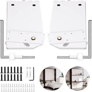image:imageHappybuy Murphy Mounting Wall Springs Mechanism Heavy Duty Support Hardware DIY Kit for King Queen Bed Vertical WhiteVertical