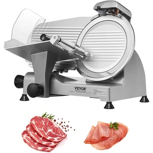 image:imageMeat Slicer 340W Electric Deli Food Slicer with 10 SUS420 Stainless Steel Blade and Builtin Sharpening Stone 006 inch Adjustable Thickness for Commercial and Home Use Cut Meat and Cheese10 inch