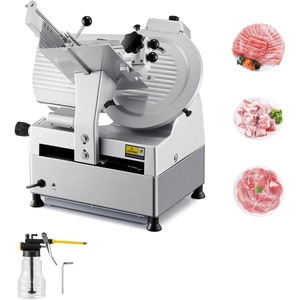 image:imageMeat Slicer 340W Electric Deli Food Slicer with 10 SUS420 Stainless Steel Blade and Builtin Sharpening Stone 006 inch Adjustable Thickness for Commercial and Home Use Cut Meat and Cheese12 inch