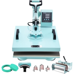 image:imageVEVOR 15x15 Heat Press Machine 8 in 1 Combo with 30 OZ Tumbler Press amp Hat Press Slide Out Heat Press Sublimation Machine for TShirts Hats Caps Tumblers Glass Cans Mugs and Plates Light Green8in115x1530OZGreen