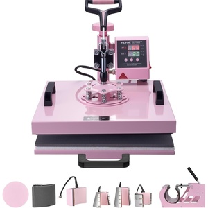 image:imageVEVOR 15x15 Heat Press Machine 8 in 1 Combo with 30 OZ Tumbler Press amp Hat Press Slide Out Heat Press Sublimation Machine for TShirts Hats Caps Tumblers Glass Cans Mugs and Plates Light Green8in115x1530OZPink