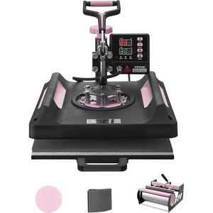 image:imageVEVOR 15x15 Heat Press Machine 8 in 1 Combo with 30 OZ Tumbler Press amp Hat Press Slide Out Heat Press Sublimation Machine for TShirts Hats Caps Tumblers Glass Cans Mugs and Plates Light Green5 in 1 Pink15x1530OZ