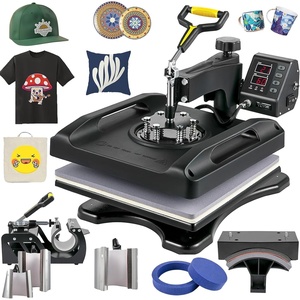image:imageVEVOR 15x15 Heat Press Machine 8 in 1 Combo with 30 OZ Tumbler Press amp Hat Press Slide Out Heat Press Sublimation Machine for TShirts Hats Caps Tumblers Glass Cans Mugs and Plates Light Green8in115x15Black