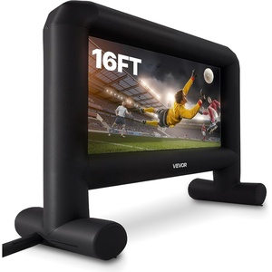 image:imageVEVOR 16FT Inflatable Movie Screen Outdoor Inflatable Projector Screen with Portable Storage Bag 169 Easy Set Up Movie Projection for Outdoor Backyard Home Theater Theme PartyQCZJ16FTD