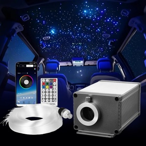 image:imageVEVOR 16W Starlight Headliner Kit 550pcs003in98ft Twinkle Fiber Optic Star Ceiling Lights for Car Roof Remote Control Bluetooth APP Sound Activated RGBW Light Engine for Home Bed Room Decor450pcs003in98ft