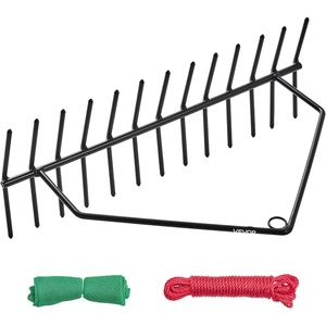 image:imageVEVOR 32 in Aquatic Weed Rake 63 in Double Sided Lake Weed Rake Lightweight Pond Weeds Cutter with 30ft Rope No Assembly Required Muck Lilypad Clearing Tool for Pond Lake Rivulet24in