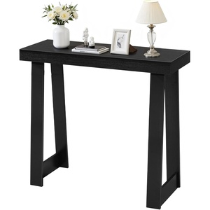 image:imageVEVOR 36 in Console Table Modern Desk Behind The Couch Wooden Rectangle Entrance Desk Narrow Long Sofa Table Accent Stand Ideal for Hallway Bedroom Living Room Foyer Easy Assembly NaturalBlack