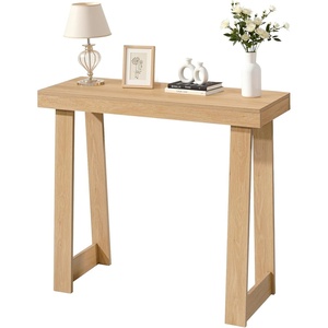 image:imageVEVOR 36 in Console Table Modern Desk Behind The Couch Wooden Rectangle Entrance Desk Narrow Long Sofa Table Accent Stand Ideal for Hallway Bedroom Living Room Foyer Easy Assembly NaturalNatural