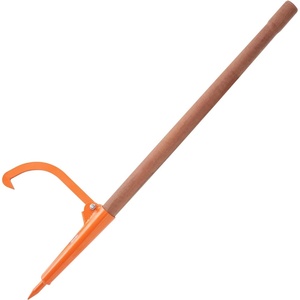 image:imageVEVOR 465 Log Lifter with Wooden Handle Adjustable Heavy Duty Log Roller Cant Hook Opening Felling Log Roller Log Cant Hook Logging Tools for Rolling Raising Turning Logs up to 18 DiaWood Handle 465