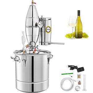 image:imageVEVOR Alcohol Still 185Gal70L Alcohol Distiller with Ceramic Balls for Purer Wine Distillery Kit for Alcohol with Brewing Kit for DIY Whisky Wine Brandy70L