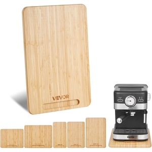 image:imageVEVOR Appliance Slider Large 16 x 12inch Rolling Sliding Tray with Rubber Wheels amp Hollow Handle Easy to Clean Appliance Rolling Tray for Coffee Maker Kitchen Countertop Natural WoodNatural Wood