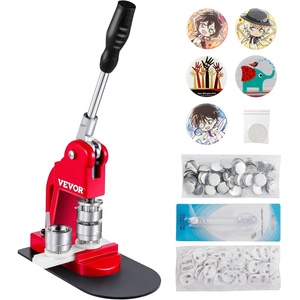 image:imageVEVOR Button Maker 1125228 inch253258mm 3in1 Pin Maker 300pcs Button Parts Ergonomic Arc Handle Punch Press Kit Button Maker Machine with Panda Magic Book for Children DIY Gifts Blue25mm