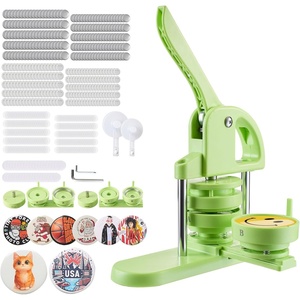 image:imageVEVOR Button Maker 1125228 inch253258mm 3in1 Pin Maker 300pcs Button Parts Ergonomic Arc Handle Punch Press Kit Button Maker Machine with Panda Magic Book for Children DIY Gifts Blue2253 inch200pcs