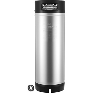 image:imageVEVOR Cleaning Keg 175 Gallon65L Keg Line Cleaning Kit with D Coupler Connection amp Rubber Base Beer Lines Cleaner Used for Beer Line Cleaning 304Stainless Steel Kegerator Beers Lines Cleaner Kit5 Gal