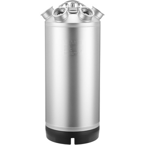 image:imageVEVOR Cleaning Keg 5 Gallon19L Keg Line Cleaning Kit with 4 D Coupler Connections amp Rubber Base Beer Lines Cleaner Used for Beer Line Cleaning 304 Stainless Steel Kegerator Beers Lines Cleaner Kit5 Gal  Cleaning Keg
