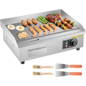 image:imageVEVOR Commercial Electric Griddle 2854 x 1575 in 4400W 122570F Adjustable Temp Control Stainless Steel Countertop Full Flat Top Grill with 2 Spatulas 2 Brushes for Steak PancakeNO PLUG22