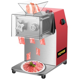 image:imageVEVOR Commercial Meat Cutting Machine 551 LbsH 850W Meat Shredding Machine 35mm Blade Electric Meat Cutter Stainless Steel Restaurant Food Cutter for Kitchen Supermarket Lamb Beef Chicken RedMeat Cutter