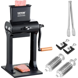 image:imageVEVOR Commercial Meat Tenderizer Heavy Duty Stainless Steel Meat Tenderizer Machine Quick and Easy Manual Operation Kitchen Tool 58 Feed Port for Beef Turkey Chicken Pork Steak and Fish