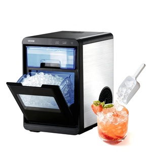 image:imageVEVOR Countertop Ice Maker 44 lbs per Day SelfCleaning Portable Machine with Scoop Nugget Ice Machine with Chewable ICES for Home Kitchen Office Bar amp Party DrawerStyle Ice Access BlackBlack