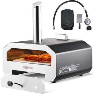 image:imageVEVOR Dual Fuel Pizza Oven Outdoor 16 in Wood Fire amp Propane Gas Pizza Oven Portable Pellet amp Propane PizzaMaker with Thermometer Large Multi Fuel Pizza Cook for Outside Camping amp Backyard16 Inch