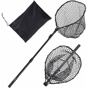 image:imageVEVOR Fishing Net Landing Nets with Telescopic Handle Lightweight and Stronger Fish Gear Durable and FishFriendly for Kayak Boat Bank Pond563 inch