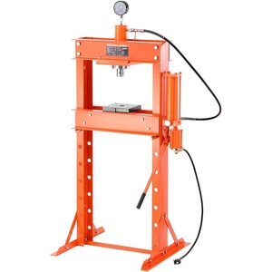 image:imageVEVOR Hydraulic Shop Press 12 Ton26000lbs HFrame 4Hold Adjustable Height with Movable Plates for Garage or Professional Users Orange30T