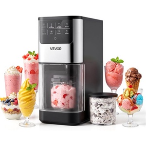 image:imageVEVOR Ice Cream Maker 211 Qt Large Capacity Electric Automatic IceCream Machine with Easy Operation amp Cleaning Stainless Steel Shell for Homemade Frozen Yogurt Fruit Sorbet Gelato Silver05 Qt