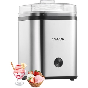 image:imageVEVOR Ice Cream Maker 211 Qt Large Capacity Electric Automatic IceCream Machine with Easy Operation amp Cleaning Stainless Steel Shell for Homemade Frozen Yogurt Fruit Sorbet Gelato Silver211 Qt 2L