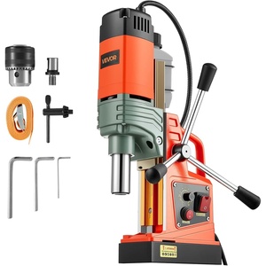 image:imageVEVOR Magnetic Drill 1450W Motor 16 in Boring Diameter 2810 lbf Portable Electric Mag Drill Press with 2 Coring Bits Variable Speed Drilling Machine for Metal Surface Home Improvement IndustryW 2  NEW
