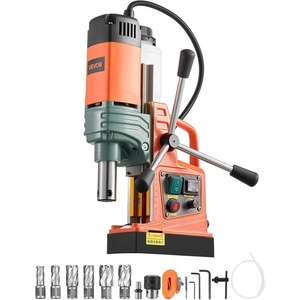 image:imageVEVOR Magnetic Drill 1450W Motor 16 in Boring Diameter 2810 lbf Portable Electric Mag Drill Press with 2 Coring Bits Variable Speed Drilling Machine for Metal Surface Home Improvement IndustryW 2 6pcs  Tapping NEW