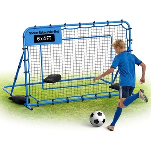 image:imageVEVOR Soccer Rebounder Net QuickSwitch Angle Soccer Goal Rebounder for Control Passing Practice HeavyDuty Iron Frame amp PE Net Easy Setup Ball Training Equipment for TeensampAdults6x4FT