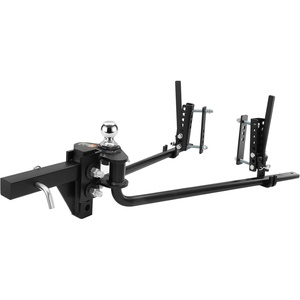 image:imageVEVOR Sway Control Weight Distribution Hitch 1500 lbs Capacity Trailer Hitch Kit with 2Inch Solid Steel Shank 2516 Inch Alloy Steel Ball PowderCoated Load Leveling Black1500lbs