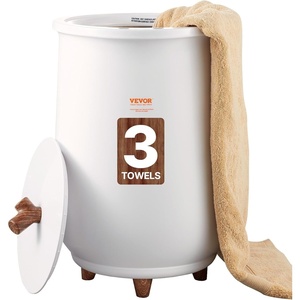 image:imageVEVOR Towel Warmer Bucket 20L Large Towel Warmer for Bathroom Auto Shut Off Towel Heater Fits up to Two 40x70 Oversized Towels Bathrobes Blankets 4Level Timer Towel Warmer Ideal for Spa GrayWhite