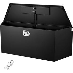 image:imageVEVOR Trailer Tongue Box Heavy Duty Trailer Tongue Tool Box Storage Organizer with Lock amp Keys Utility Tool Chest for Pickup Truck Bed RV SUV OffRoad Vehicle Steel 36 x 12 x 1249 Black