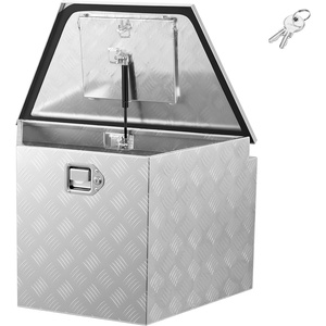 image:imageVEVOR Trailer Tongue Box Heavy Duty Trailer Tongue Tool Box Storage Organizer with Lock amp Keys Utility Tool Chest for Pickup Truck Bed RV SUV OffRoad Vehicle Steel 36 x 12 x 1229 x 161 x 18 in