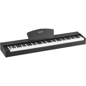 image:imageVEVOR Weighted Digital Piano 88 Keys Fully Weighted Electric Piano Keyboard with Furniture Stand Power Adapter Triple Pedal Record Function 280 Tones Wireless Connection for Beginners BlackBlack  without Stand