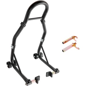 image:imagevevor Motorcycle Stand Lift 850lbs Front Rear Combo Stand Lift Stand Front Wheel Fork Stands Rear UL Fork Swingarm Spool Stands Compatible with Most Yamaha Honda Kawasaki Suzuki Motorcycles BlackBlack