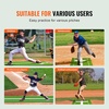 image:imageVEVOR 10x3ft SoftballBaseball Pitching Mat with Rubber Mound  AntiFade Turf amp AntiSlip Foam Backing Portable Fastpitch Training Aid for IndoorOutdoor Practice RedGreenGreen