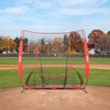 image:imageVEVOR 7x7ft Baseball Softball Practice Net Portable Baseball Training Net for Hitting Batting Catching Pitching Backstop Baseball Equipment Training Net7x7FTNo Strike Zone