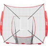 image:imageVEVOR 7x7ft Baseball Softball Practice Net Portable Baseball Training Net for Hitting Batting Catching Pitching Backstop Baseball Equipment Training NetNet OnlyNo Frame