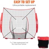 image:imageVEVOR 7x7ft Baseball Softball Practice Net Portable Baseball Training Net for Hitting Batting Catching Pitching Backstop Baseball Equipment Training NetNet OnlyNo Frame