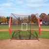 image:imageVEVOR 7x7ft Baseball Softball Practice Net Portable Baseball Training Net for Hitting Batting Catching Pitching Backstop Baseball Equipment Training NetNet OnlyNo Frame
