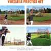 image:imageVEVOR 7x7ft Baseball Softball Practice Net Portable Baseball Training Net for Hitting Batting Catching Pitching Backstop Baseball Equipment Training NetNet OnlyNo Frame