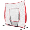 image:imageVEVOR 7x7ft Baseball Softball Practice Net Portable Baseball Training Net for Hitting Batting Catching Pitching Backstop Baseball Equipment Training Net7x7FTNo Strike Zone