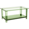 image:imageVEVOR Acrylic Coffee Table 2Tiers Center Table with Open Storage Shelf Modern Rectangle Acrylic Coffe Desk for Living Room Dining Room Kitchen Island Office 315 W x 197 D x 157 H GreenGreen