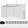 image:imageVEVOR Baseball Batting CageProfessional Softball Baseball Batting Hitting Training NetHeavy Duty Enclosed PE Practice Portable Pitching Cage NetampCarry Bagfor BackyardFieldIndoorampOutdoor41FT ONLY NET