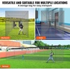 image:imageVEVOR Baseball Batting CageProfessional Softball Baseball Batting Hitting Training NetHeavy Duty Enclosed PE Practice Portable Pitching Cage NetampCarry Bagfor BackyardFieldIndoorampOutdoor70 FT ONLY NET