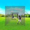 image:imageVEVOR Baseball Batting CageProfessional Softball Baseball Batting Hitting Training NetHeavy Duty Enclosed PE Practice Portable Pitching Cage NetampCarry Bagfor BackyardFieldIndoorampOutdoor55 FT ONLY NET